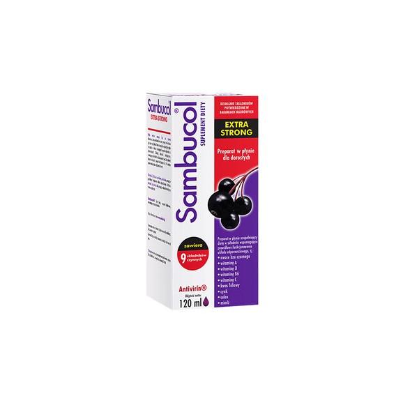 Sambucol Extra Strong, płyn, 120 ml - zdjęcie produktu
