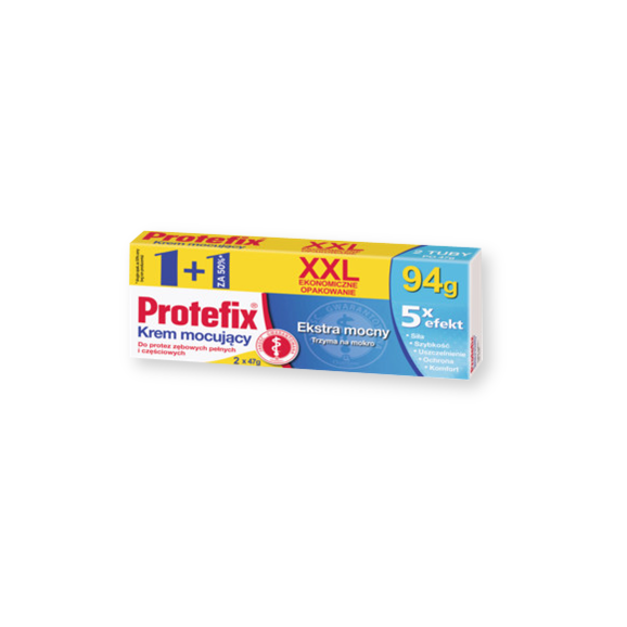 Protefix XXL, krem mocujący, 47 g x 2 opakowania (1 + 1 za 50% ceny) - zdjęcie produktu