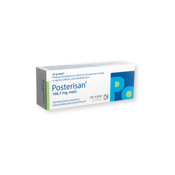 Posterisan, 166,7 mg, maść doodbytnicza, 25 g Posterisan, 166,7 mg, maść doodbytnicza, 25 g - zdjęcie produktu