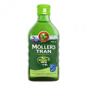 Mollers Tran Norweski, aromat jabłkowy, pojemność 250 ml. - zdjęcie produktu