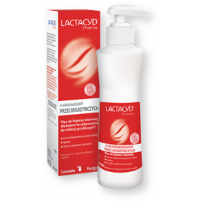 Lactacyd Pharma, płyn ginekologiczny, przeciwgrzybiczy, z pompką, 250 ml - zdjęcie produktu