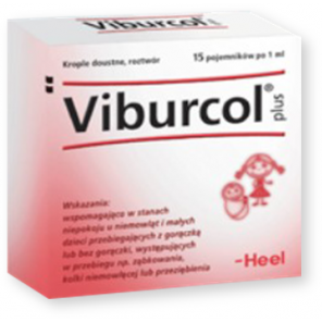Heel-Viburcol plus, krople doustne, 1 ml, 15 pojemników. - zdjęcie produktu