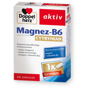 Doppelherz aktiv Magnez-B6 Cytrynian, tabletki, 30 szt. - zdjęcie produktu