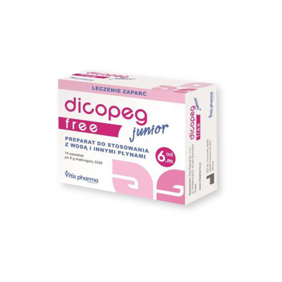 Dicopeg Junior Free, proszek, 5 g, 14 saszetek. - zdjęcie produktu