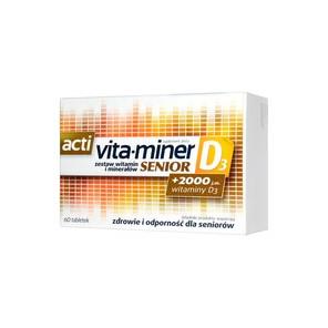 Acti Vita-miner Senior D3, tabletki, 60 szt. - zdjęcie produktu