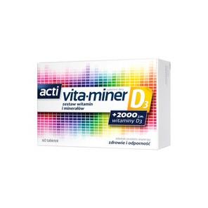 Acti Vita-miner D3, tabletki, 60 szt. - zdjęcie produktu
