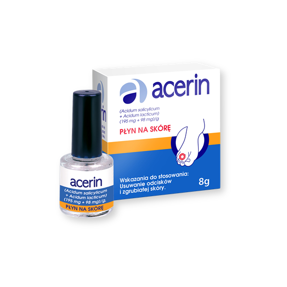 Acerin, płyn do usuwania odcisków i zgrubiałej skóry, 8g, (9 ml) - zdjęcie produktu