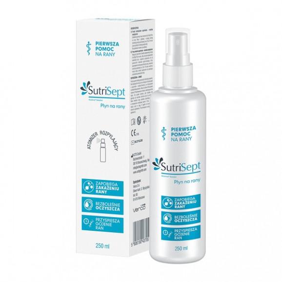 SutriSept, płyn na rany, 250ml SutriSept, płyn na rany, 250ml - zdjęcie produktu