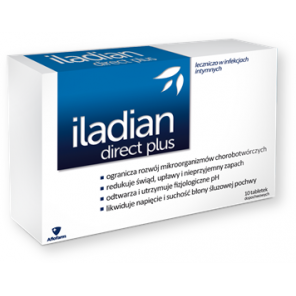 Iladian direct plus, tabletki dopochwowe, 10 szt. - zdjęcie produktu