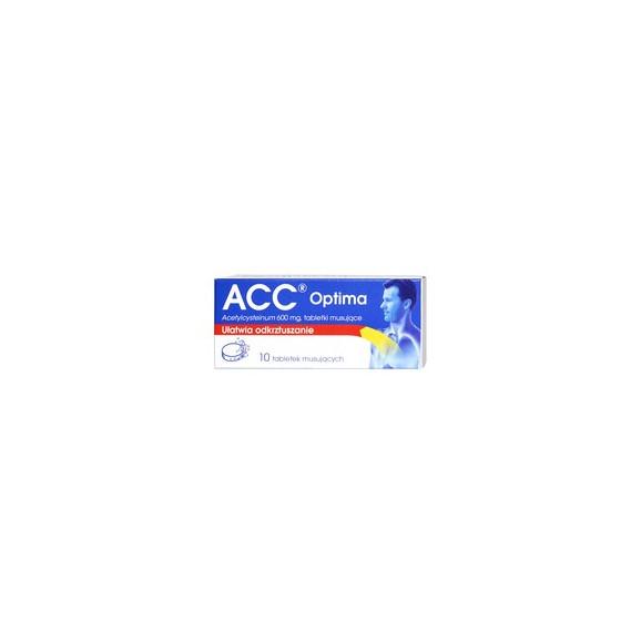ACC Optima, 600 mg, tabletki musujące, 10 szt. - zdjęcie produktu