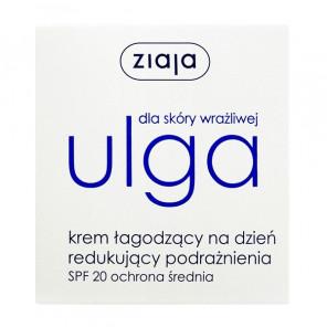 Ziaja Ulga dla skóry wrażliwej, krem łagodzący na dzień redukujący podrażnienia, SPF 20, 50 ml - zdjęcie produktu