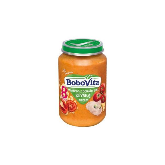 BoboVita, makaron z pomidorami, szynką i serem, 190 g - zdjęcie produktu