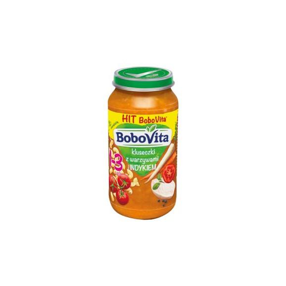 BoboVita Junior, kluseczki z warzywami i indykiem, 250 g - zdjęcie produktu