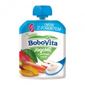  BoboVita JogoMi, owoce z jogurtem, jabłko i mango, 80 g - zdjęcie produktu