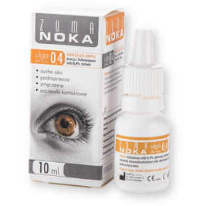 Zuma Noka 0.4 ulga dla oczu, krople do oczu z hialuronianem 0,4%, 10 ml - zdjęcie produktu