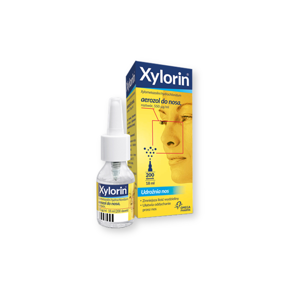 Xylorin, 0,55 mg / ml, aerozol do nosa, 18 ml - zdjęcie produktu