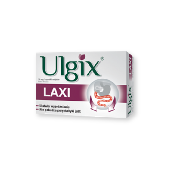 Ulgix Laxi, 50 mg, kapsułki miękkie, 30 szt. - zdjęcie produktu