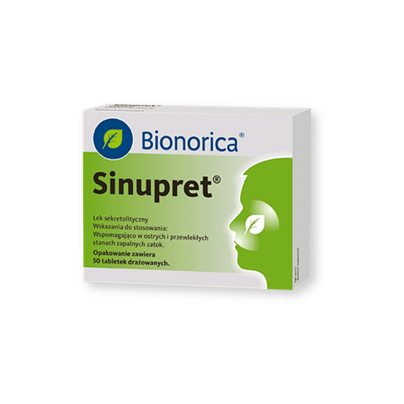 Sinupret, tabletki drażowane, 50 szt. - zdjęcie produktu