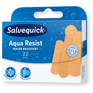 Salvequick Aqua Resist, plastry wodoodporne, mix, 22 szt. - zdjęcie produktu