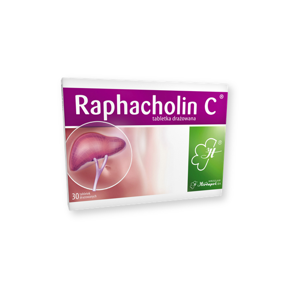 Raphacholin C, tabletki drażowane, 30 szt. - zdjęcie produktu