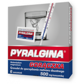 Pyralgina Gorączka, 500 mg, granulat w saszetkach, 6 szt. - zdjęcie produktu
