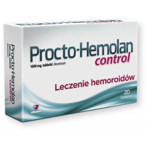 Procto-Hemolan control, 1000 mg, tabletki, 20 szt. - zdjęcie produktu