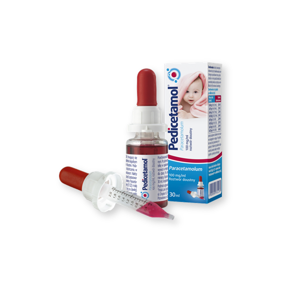 Pedicetamol, (100 mg/ml), krople, 30 ml - zdjęcie produktu