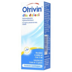 Otrivin dla dzieci 0,5 mg/ml, aerozol do nosa, 10 ml - zdjęcie produktu