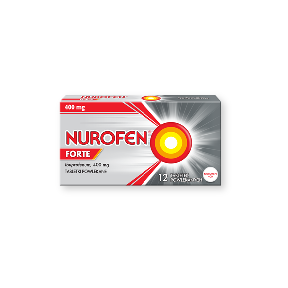 Nurofen Forte, 400 mg, tabletki powlekane, 12 szt. - zdjęcie produktu