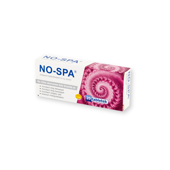 No-Spa, 40 mg, tabletki, 20 szt. - zdjęcie produktu