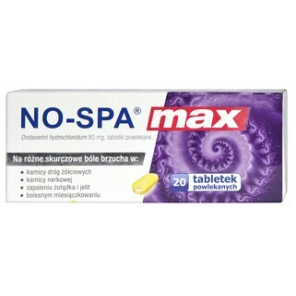 No-Spa Max, 80 mg, tabletki powlekane, 20 szt. - zdjęcie produktu