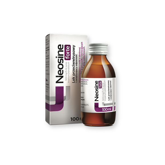 Neosine forte, 500 mg/5 ml, syrop, 100 ml - zdjęcie produktu