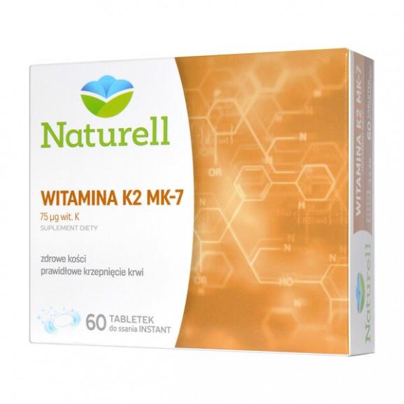 Naturell Witamina K2 MK-7, tabletki do ssania, 60 szt. - zdjęcie produktu