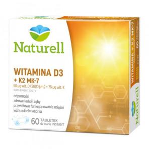 Naturell Witamina D3 + K2 MK-7, tabletki do ssania, 60 szt. - zdjęcie produktu