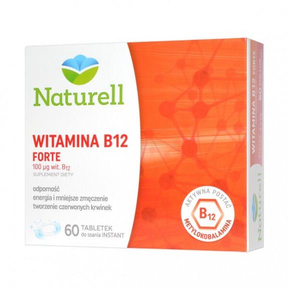 Naturell Witamina B12 FORTE, tabletki do ssania, 60 szt. - zdjęcie produktu
