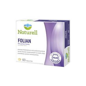 Naturell Folian, 400 µg kwasu foliowego, tabletki, 60 szt. - zdjęcie produktu