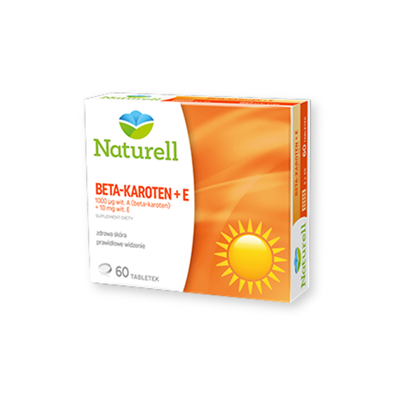 Naturell Beta-Karoten + E, tabletki, 60 szt. - zdjęcie produktu