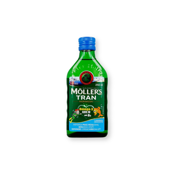 Mollers Tran Norweski, aromat owocowy, 250 ml - zdjęcie produktu