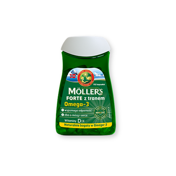 Mollers Forte z tranem, kapsułki, 112 szt. - zdjęcie produktu