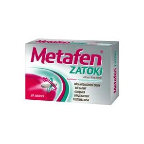 Metafen Zatoki, 200mg+30mg, tabletki powlekane, 20 szt. - zdjęcie produktu