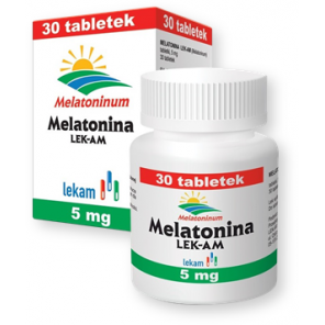 Melatonina LEK-AM, 5 mg, tabletki, 30 szt. - zdjęcie produktu