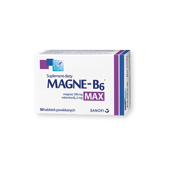 Magne-B6 Max, tabletki powlekane, 50 szt. - zdjęcie produktu