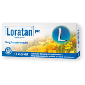 Loratan pro, 10 mg, kapsułki miękkie, 10 szt. - zdjęcie produktu