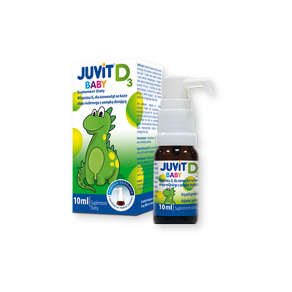 Juvit Baby D3, płyn (krople), 10 ml - zdjęcie produktu
