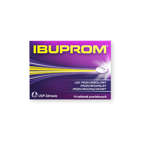 Ibuprom, 200 mg, tabletki powlekane, 10 szt. - zdjęcie produktu