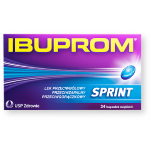 Ibuprom Sprint Caps, 200 mg, kapsułki miękkie, 24 szt. - zdjęcie produktu