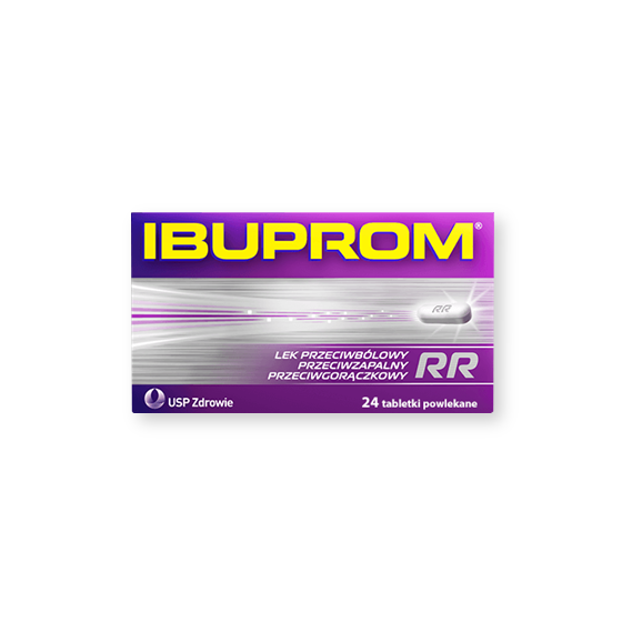 Ibuprom RR, 400 mg, tabletki powlekane, 24 szt. (2 x 12 szt.) - zdjęcie produktu