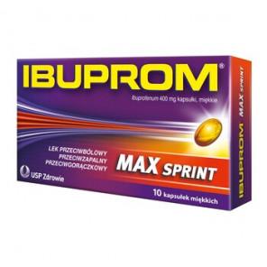 Ibuprom Max Sprint, 400 mg, kapsułki miękkie, 10 szt. - zdjęcie produktu