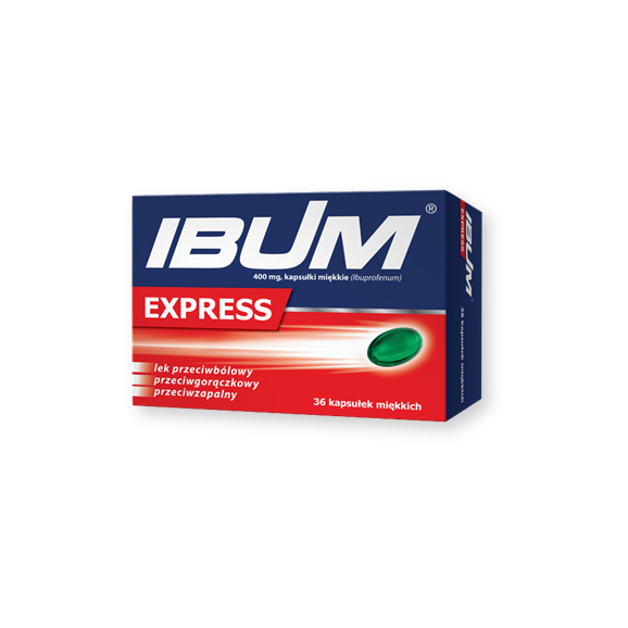 Ibum Express, 400 mg, kapsułki miękkie, 36 szt. - zdjęcie produktu