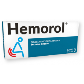 Hemorol, czopki, 12 szt. - zdjęcie produktu